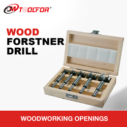 DMtools Ferramenta de perfuração para trabalhar madeira de haste redonda Cortador de furos Brocas para madeira Conjunto de brocas Forstner